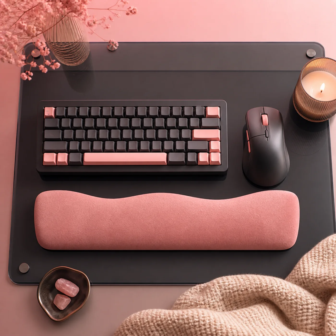 Wrist Relief Kit with keyboard, mouse, and support